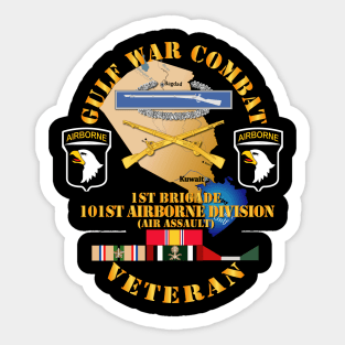 Gulf War Combat Infantry Vet w  101st ABN D SSI Sticker